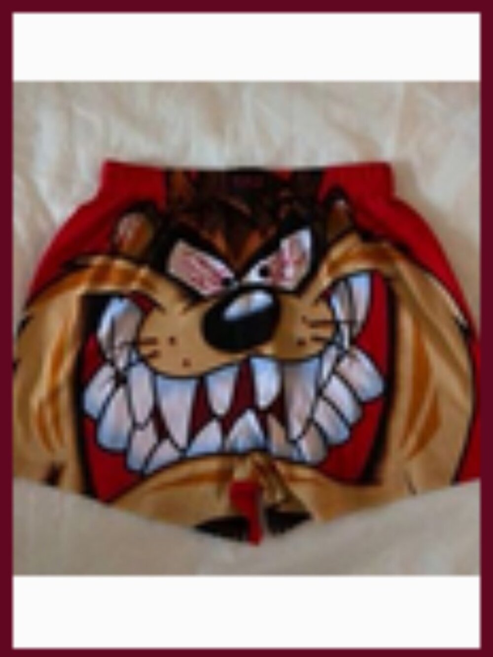 Boxer shorts Tasmanian Devil mens new  size S (28-30") cotton Briefly Stated
